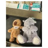 Elephant & baby plush- bear plush