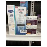 Face cream 4-items Neutrogena-Eucerin-Dermisa