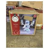6ft tall Pre-lit prismatic snowman
