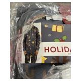 Mens Holiday fleece set S