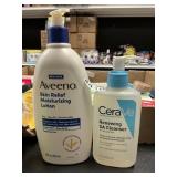 CeraVe cleanser - Aveeno lotion 2 items