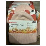 Heat Logic thermal knit hat pink 3 ct