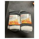 Heat Logic 2-2 pack cozy lined socks