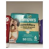 Pampers 50 diapers size 6