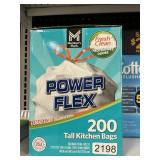 Power Flex 200 tall kitchen bags