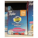Ziploc 216 storage quart bags