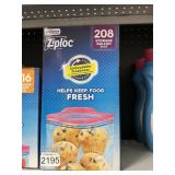 Ziploc storage gallon 208 ct