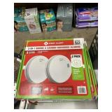 First Alert 2 in 1 smoke & monoxide alarms 2pk