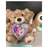 Voice recording plush bear 3 ct