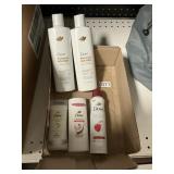 Dove hair & body care items 5 ct