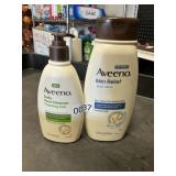 Aveeno face cleanser 12 fl oz-body wash 18 fl oz