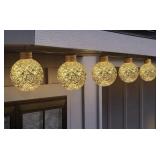 8-Function LED ornament lights 5ct warm white