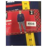 Mens Holiday PJ 2 pc set M