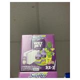 Swifer wet jet gain 32 pads 2 bottles