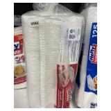 Hefty supreme 1 compartment lid container 125ct