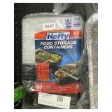 Hefty food storage containers 60pcs