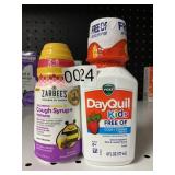 Zarbees cough 4 fl oz -DayQuil kids 6 fl oz