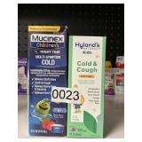 Mucinex childrens 4 fl oz -Hylands cold 4 fl oz