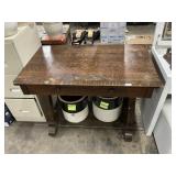 Library table 1 drawer 42inWx26inDx31inH