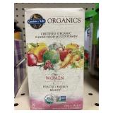 Organics multivitamin 30 tablets