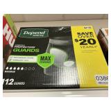 Depend men guards 112 ct