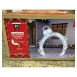 Pre-lit Iridescent ornament decor
