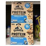 Quaker protein granola bars 12-5 ct bars