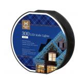 LED icicle lights 300 ct blue