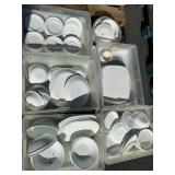 5-Totes of White Corelle dishes -MUST take all