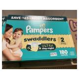 Pampers 180 diapers size 2
