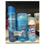 Gillette- Secret- Lysol 3 items