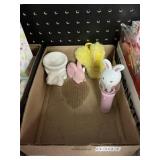 Box lot of misc rabbit- bunny items 4 ct