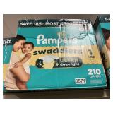 Pampers 210 diapers size 1