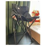 Small black fold up chair