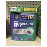 Auto dishwasher pacs 110 ct