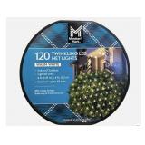 Twinkling LED net lights 120ct warm white