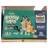 Pampers easy ups 5T-6T 86 training underwear