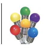8-Function LED frosted berry lights 120ct multi