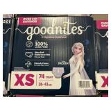 Goodnites XS 74 ct 28-43lbs
