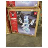 6ft tall Pre-lit Prismatic snowman