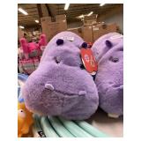 Purple hippo plush