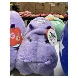 Purple hippo plush