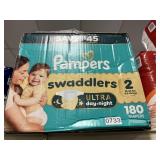 Pampers 180 diapers size 2