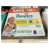 Pampers wipes 896 ct