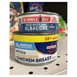 Chicken breast & tuna 2 cans