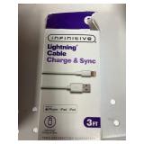 Lightning cable charge & sync 3ft