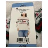 Holiday sweater womens L