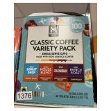 Classic coffee variety pack 100 K cups