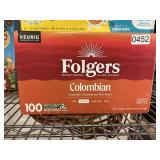 Folgers Colombian medium 100 K cups