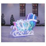 Pre-lit 4.5ft Prismatic sleigh